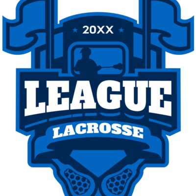 League Lacrosse Logo Template Miniatura